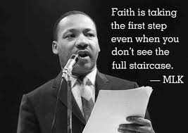  Wise Words Mlk Sums Up The Definition Of Faith Martin Luther King Quotes Mlk Quotes King Quotes