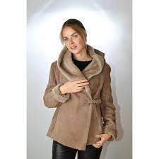 Hommes d'hiver en peau de mouton réel. Veste Peau Lainee Skin Valley Lana Noisette Murphy Cuir