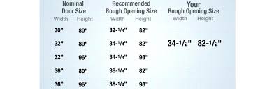 Exterior Door Sizes Chart Door Measurement Exterior Door