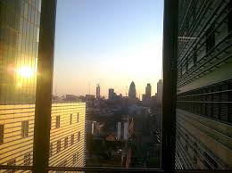 View Of The City From The 10th Floor The Royal London Hospital Whitechapel E1 With The Gherkin And Tower 42 Whitechapel San Francisco Skyline Hospital