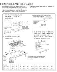 gas cooktop measurements make these