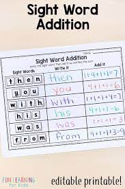 20 Editable Sight Word Games To Make Learning Fun Editable Sight Word Games Sight Words Kindergarten Sight Word Games
