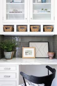 Today, kitchen designs are shifting away from the standard white or neutral space, and homeowners are embracing bolder, brighter colors instead. Built In Kitchen Desk Design Ideas