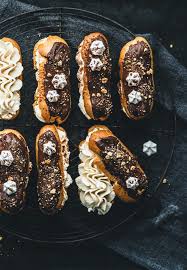 Eclairs Mit Tiramisu Creme F Llung Eclairs Lebensmittel Essen Eclair Rezept