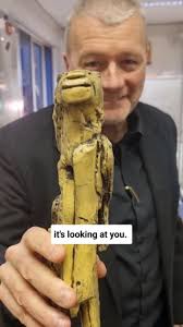 Lion Man! 🦁🧍‍♂️ , More than 30,000 years old. The oldest known mythical  figure. Discovered in fragments at the back of a cave occupied in the Ice  Age., 🌟 Professor John McNabb of Southampton ...