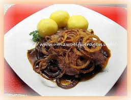 Entrecote Zwiebelbraten Zwiebelbraten Leckeres Essen Entrecote