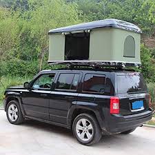 Fit my jeep perfect and the color was perfect to. 2 3 People Car Roof Tent Hard Shell Automotive Rooftop Tent With Aluminum Alloy Folding Ladder Green Tent Black Shell Amazon Co Uk Sports Outdoors