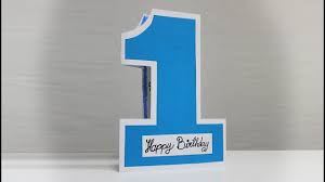 You are going to be someone special for many people as you make many people smile with your cleverness. 1st Birthday Card For Baby Boy Birthday Card Making Youtube