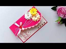 I had a lot of fun making these cards today and will probably make more tomorrow. Beautiful Handmade Birthday Card Birthday Card Idea Youtube Handmade Birthday Cards Birthday Card Craft Greeting Cards Handmade Birthday