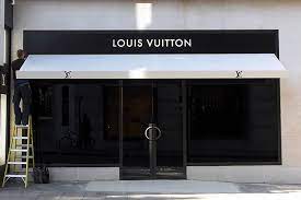 Louis Vuitton Shop Fitted Folding Arm Retail Facade Entrance Design Store Design Boutique