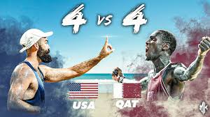 Tv channel, live stream, teams news & prediction. Unreal 4 Vs 4 Beach Volleyball Final Usa Vs Qatar World Beach Games 2019 Youtube