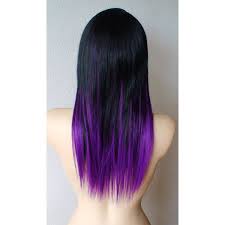 Black And Purple Ombre Wig Black Purple Ombre Wig Long Straight Layered Hair With Bangs Wig 555 Brl Liked On Polyvore Featuring Beauty Produc Hair Hair Long Bobs Cabelo Longo Preto