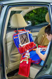 Kids Travel Tray Portable Waterproof Car Backseat Activity Snack Lap Tray Hard Child Airplane Seat Play Cars Organization Travel Tray Easy Crafts For Kids Fun