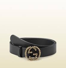 Gucci Belt With Studded Interlocking G Buckle 282323a8w0t1000 Gucci Belt Gucci Bags Outlet Black Leather Belt