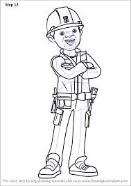 New bob the builder coloring pages. Learn How To Draw Leo From Bob The Builder 2015 Bob The Builder 2015 Step By Step Drawing Tutorials