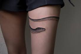 Oozy On Twitter Snake Tattoo Design Leg Tattoos Wrap Around Tattoo
