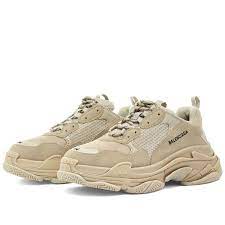 Balenciaga triple s clear sole orange black white. Balenciaga Triple S Sneaker Beige End
