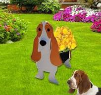 Amazon.com : strolfay Basset Hound Dog Planter Plant Pots ...