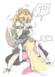 princess peach and bowsette (mario and 1 more) drawn by nejikyuu | Danbooru
