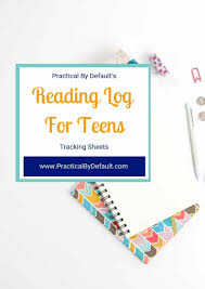 Reading Log For Teens High School Reading Homeschool