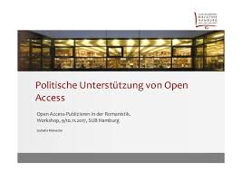 Politische Unterstutzung Fur Open Access