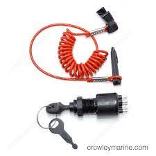 When your key is rotated you will have a complete circuit which powers your accessories, motor, and if that circuit is broken your engine should shut down. 5005801 Ignition Switch With Key And Lanyard Johnson Evinrude Omc Crowley Marine