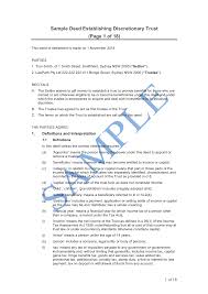 Introductory clauses a, b and c: Discretionary Trust Deed Free Template Sample Lawpath