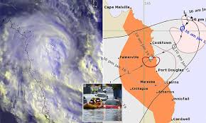 In meteorology, a cyclone (/ˈsaɪ.kloʊn/) is a large scale air mass that rotates around a strong center of low atmospheric pressure. Ievaj Eqwsjiim