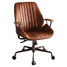 Acme Furniture Hamilton Office Chair Coffee Leather Walmart Com In 2020 Executive Office Chairs Modern Office Chair Office Chair
