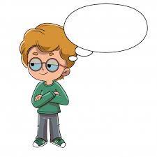 Boy Thinking About Something Cartoon Cartoon Wallpaper Kids Clipart