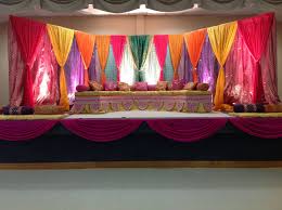 Sangeet Wedding Decor Also Great For Garba Decor Indian Wedding Decor By Alankar In Massachusetts Mehndi Decor Indian Wedding Decorations Stage Decorations