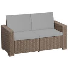 32052 стол для террасы раздвижной keter harmony extendable 160/240 бело бежевый (арт: Keter Allibert California Cushion Pads Rattan Garden Furniture 2 Seater Grey Ebay