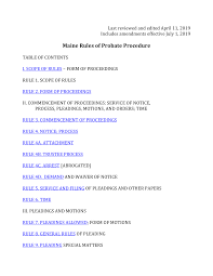 Https Www Courts Maine Gov Rules Adminorders Rules Text Mr Prob P Only 2019 04 11 Pdf