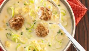 Lauchcremesuppe Mit Sternchen Und Hackballchen Maggi De Lauchcremesuppe Rezepte Lauchcremesuppe Mit Hackfleisch