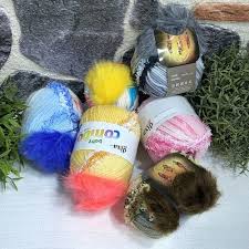 Outletyarn 4507 6 Yumak Ihrac Fazlasi Luks Ponponlu Bere Ipi Orgu Orgu Ilmekleri Renkler