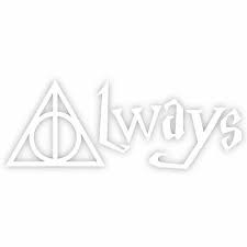 'until the very end' and not 'always'. Harry Potter Deathly Hallows Always 3 Vinyl Decal Car Window Laptop Sticker 2 49 Picclick