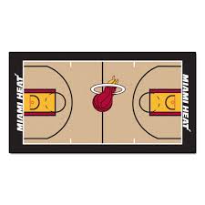 To search tickets in these sections, select an event and apply the filter for home or visitor benches. Fanmats Nba Miami Heat 3 Ft X 5 Ft Large Court Runner Rug 9314 The Home Depot