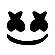 Download and install ''marshmello face mask'' and add a marshmello face to your photos! Marshmello Face Stencil Face Stencils Dj Art Face Stickers