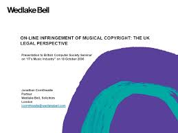 David john pentecost (born 1940) is a british composer, a writer, a retired information technology specialist, and a retired british computer industry history researcher. On Line Infringement Of Musical Copyright The Uk Legal Perspective Presentation To British Computer Society Seminar On It S Music Industry On 18 October Ppt Download