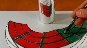 Learn how to draw a rubik's cube. Drawing A Rubik S Cube Anamorphic Illusion