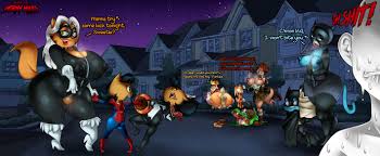 Rule 34 Dev - 2022 2girls ass ass_grab big_ass black_eyes black_hair  blonde_hair breasts cartoon_network clothing crossover feline female  female_only furry gosgoz green_eyes headband looney_tunes milf  mrs._katswell nickelodeon patricia_bunny ...