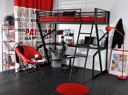 Lit Mezzanine Teenager 90x190cm Bureau Integre Anthracite Chambre Ado Lit Chambre Ado Lit Mezzanine Deco Chambre Ados