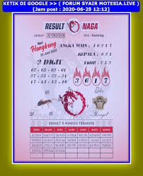 1 New Message Kode Syair Hongkong 25 Juni 2020 Forum Syair Togel Hongkong Singapura Sydney