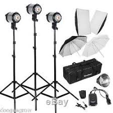 900w Photo Studio Flash Lighting Kit Photography Strob Light Background Stand