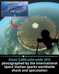 A viral image allegedly captured by the International Space Station (ISS)  claims to show a massive, circular UFO hovering above Earth — said to be  over 3,000 miles wide. The photograph quickly