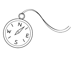 Fun, easy & free to print. Printable Compass Coloring Page
