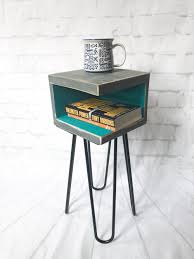 Handmade Solid Wood Nightstand Or Bed Side Table Mid Century Etsy Rustic Side Table Wood Nightstand Side Table