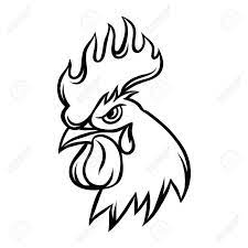 Rooster Head Drawing Rooster Tattoo Chicken Drawing Rooster Art