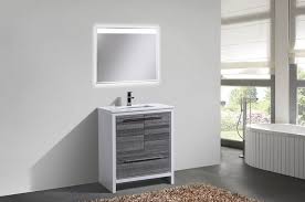 For small bathroom vanities that are big on style, you'll find no better catalog than the one right here on tradewindsimports.com. Kubebath Dolce 30 Inch Ash Gray Modern Bathroom Vanity