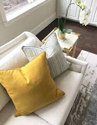 How To Pick Perfect Decorative Throw Pillows For Your Sofa Bed Or Chair Designed Throw Pillows Living Room Yellow Throw Pillows Yellow Pillows